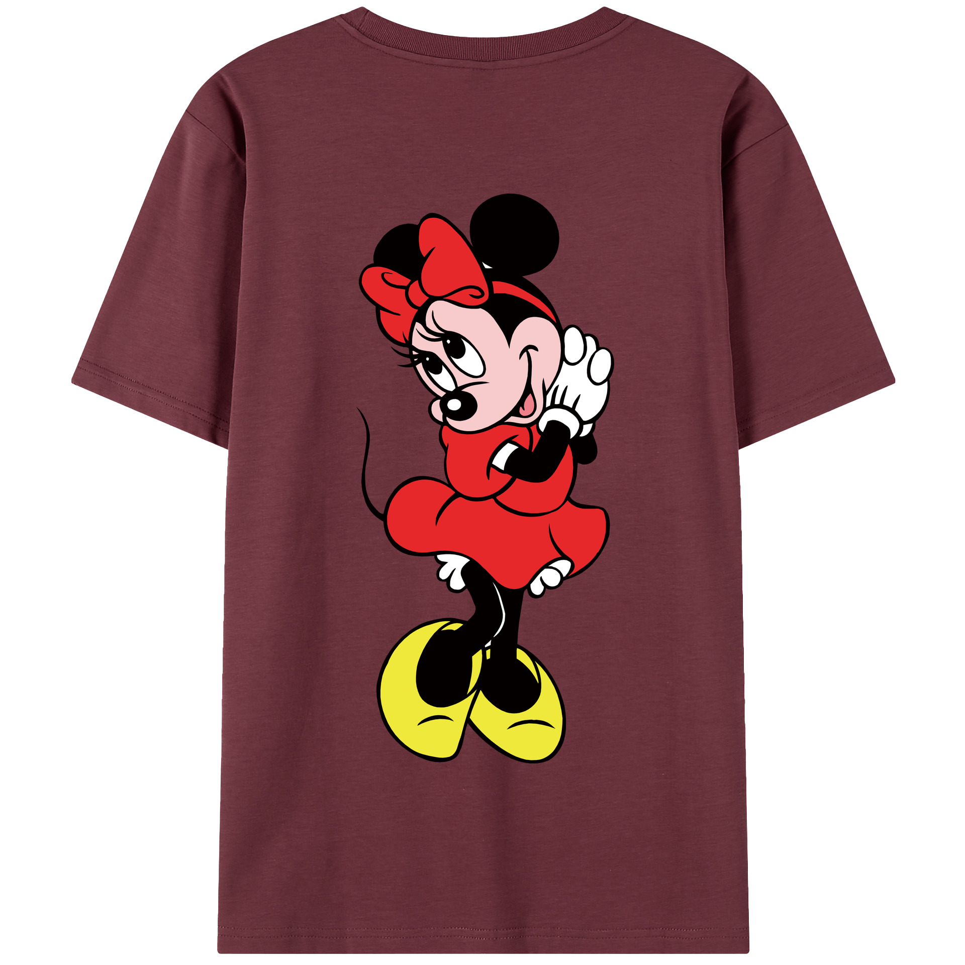 （画像用） ミッキーマウス Mickey Mouse 綿100％半袖Tシャツ（背面プリント）
